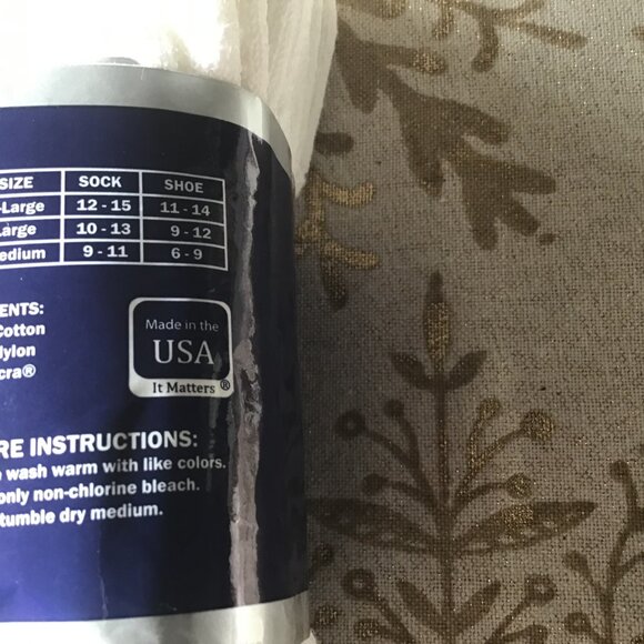 New Dia-Medic White Socks - 3 Pack - Non-Binding - Size 9 - 11 - Picture 5 of 8